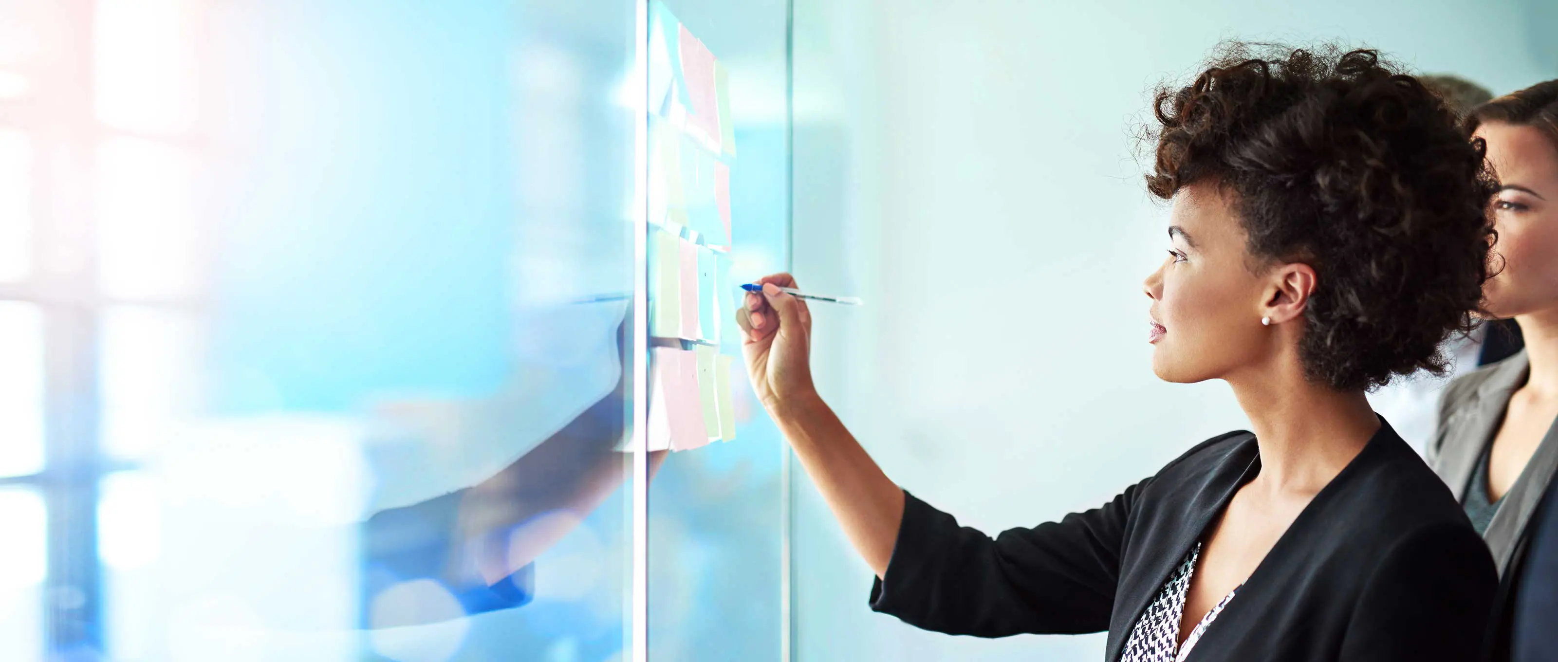 woman doing calculations